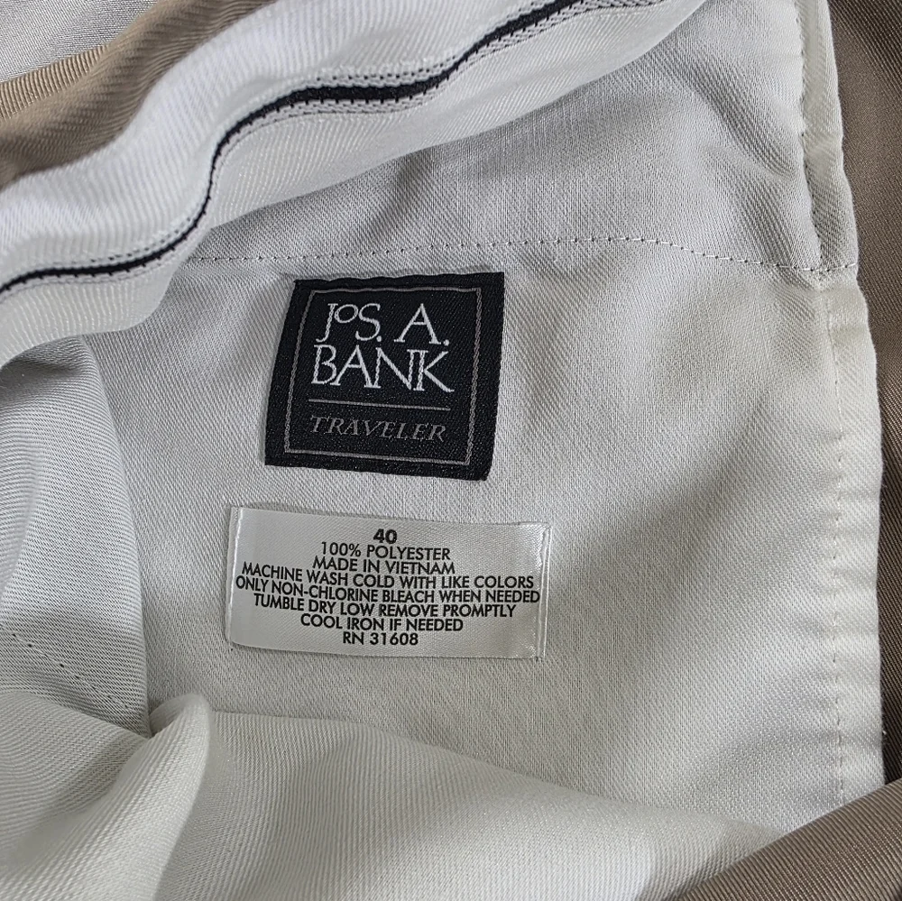 Jos. A. Bank Beige Pleat Front Traveler Shorts